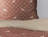Irisette Biber Bettwäsche Panda 155x220 Hirsch Sterne Wende rost beige 8395-50 Bild 3