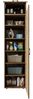 Roomart Mehrzweck-Hochschrank mit Aufsatzschrank inkl. Regalböden | BHT 60 x 205 x 67 cm | Passend zur DUO Waschmaschinenschrank-Serie • Eiche Bild 5
