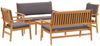 vidaXL Gartensofa-set 5 pcs Braun Massivholz Akazie 3331814 Bild 2