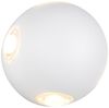 Kleine LED Außenwandleuchte AVISIO 4 flammig, Kugel in Weiß Ø 10cm Bild 2