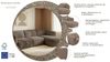 Home affaire Ecksofa OSTRUP Rundsofa, L-Form, Naturtöne, Boucle, Breite 280 cm, organische Form mit sanften Rundungen Bild 3