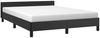 Doppelbett, Bettgestell Modernen mit Kopfteil ohne Matratze Schwarz 140x200 cm d956e Bild 3