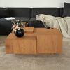 HOME DELUXE Couchtisch mit Schwebeeffekt NAYELI – 96 x 96 cm Hellbraun Bild 3