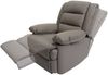 Fernsehsessel HWC-G15, Relaxsessel Liege Sessel, Leder + Kunstleder 101x87x100cm ~ taupe Bild 4