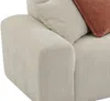 Vente-unique - TIRONO Sofa SamtStoff Beige - B 165 cm x H 80 cm x L 325 cm Bild 5