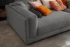 KAWOLA Big Sofa RAINA Cord grau 85 x 150 x 254 cm Bild 4