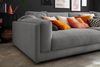 KAWOLA Big Sofa RAINA Cord grau 85 x 150 x 254 cm Bild 2