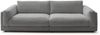KAWOLA Big Sofa RAINA Cord grau 85 x 150 x 254 cm Bild 3