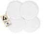 sunnypillow Stuhlkissen 4er Set Sitzkissen Filz Stuhlkissen rund Ø 36cm Filzkissen, Weiß Bild 4
