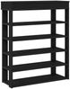 vidaXL Schuhregal Schwarz 80x30x98 cm Holzwerkstoff 859933 Bild 2