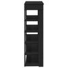 vidaXL Schuhregal Schwarz 80x30x98 cm Holzwerkstoff 859933 Bild 5