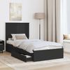 vidaXL Aufbewahrungsbett Schwarz 75 x 190 cm Holzwerkstoff 3409602 Bild 3