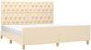 Doppelbett mit Kopfteil Stoff Creme 160x200 cm [3125313] Bild 3