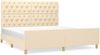 Doppelbett mit Kopfteil Stoff Creme 160x200 cm [3125313] Bild 2