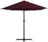 vidaXL Sonnenschirm mit Aluminium-Mast 460x270 cm Bordeauxrot 44871 Bild 3