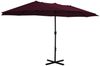 vidaXL Sonnenschirm mit Aluminium-Mast 460x270 cm Bordeauxrot 44871 Bild 2