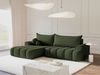 Selsey 'Dandelino' Ecksofa mit Schlaffunktion, Stauraum und Bouclé-Bezug, khaki, links, 80 x 275 x 168 cm Bild 3