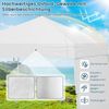 430 x 280 cm Pop-up Pavillon mit 2 Umwandelbaren Seitenwänden zu Markise Weiß Bild 5