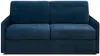 Vente-unique - CALIFE Sofa SamtStoff Blau - B 223 cm94 cm x H 97 cm x L 170 cm Bild 1