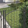 vidaXL Gartentor mit Schloss Woerden Grau 200 x 100 cm Stahl 42008901 Bild 2