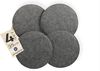 sunnypillow Stuhlkissen 4er Set Sitzkissen Filz Stuhlkissen rund Ø 36cm Filzkissen, Grau Bild 4