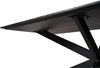 Esstisch 180x100x76 Marmor schwarz / Kreuzgestell Eisen schwarz BARCELONA #411 Bild 5