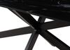 Esstisch 180x100x76 Marmor schwarz / Kreuzgestell Eisen schwarz BARCELONA #411 Bild 3