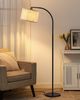 EDISHINE Stehlampe Wohnzimmer, mit E27 LED-Glühbirne, warmweiß, 161cm Bogenlampe mit Leinen-Lampenschirm Bild 5