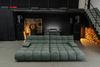 KAWOLA Big Sofa VIVIEN Feincord grün 85 x 178 x 296 cm Bild 4