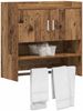 vidaXL Wandregal Wandhalterung Altholz 80 x 36 x 80 cm Holzwerkstoff 8011385 Bild 2