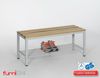 furni24 Bank Umkleidebank, Sitzbank für Umkleideräume mit Schuhrost BxHxT: 100 x 42 x 40 cm, Umkleidesitzbank, Umkleidebank, Garderobenbank, Sportbank, Bank mit Echtholz für Fitnessstudio Bild 5