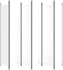 vidaXL 6-tlg. Paravent Weiß 300x220 cm Stoff 350206 Bild 4