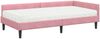 vidaXL Eckbettgestell mit Matratze Sonstiges 2 pcs Grau Samt 3393719 Bild 4