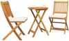 vidaXL Garten Bistro Set 3 pcs Braun Massivholz Akazie 42000948 Bild 3