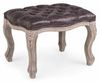 Hocker Diva aus Kunstleder, Braun, 53 x 42 x 38 cm Bild 4