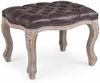Hocker Diva aus Kunstleder, Braun, 53 x 42 x 38 cm Bild 3