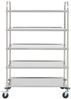 vidaXL 5-Stufiger Servierwagen 107 x 55 x 147 cm Edelstahl 50917 Bild 2