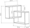 Decortie Eckregal Ring, Eck- Wandregal, Modernes Bücherregal, 60 x 20 x 68 cm Bild 3