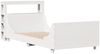vidaXL Massivholzbett ohne Matratze Weiß 75x190 cm Kiefernholz 3306484 Bild 3