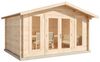 Alpholz Gartenhaus Mirko Modern Gartenhaus aus Holz Holzhaus mit 40 mm Wandstärke Blockbohlenhaus mit Montagematerial Bild 3