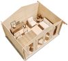 Alpholz Gartenhaus Mirko Modern Gartenhaus aus Holz Holzhaus mit 40 mm Wandstärke Blockbohlenhaus mit Montagematerial Bild 2