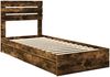 vidaXL Aufbewahrungsbett Geräucherte Eiche 100 x 200 cm Holzwerkstoff 3411592 Bild 4