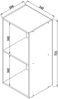 VCM Büroregal & Bücherregal Offas 916747 Kern-Nussbaum H. 72 x B. 34 x T. 30 cm Bild 4