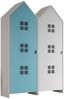 Kleiderschrank >CASAMI BRUGES< in Korpus Weiß / Front Blau u. Weiß, MDF Bild 2