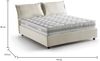 Dmora Doppelbett Amy, Bettkasten mit Stoffbezug, 100 % Made in Italy, Öffnung vorne, inklusive Matratze 160 x 200 cm, Beige Bild 3