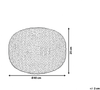 Pouf schwarz ⌀ 40 cm CONRAD Bild 2