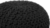 Pouf schwarz ⌀ 40 cm CONRAD Bild 4
