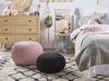 Pouf schwarz ⌀ 40 cm CONRAD Bild 3