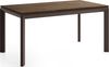 WFL GROUP Esstisch Elan Rechteckiger Ausziehbarer Tisch mit Braunen Beinen (MADE IN EU, XXL Groß – 160 x 90 cm und 180 x 90 cm ausziehbar auf 250 und 270 cm), Butterfly Auszug, Modernes Minimalistisches Premium Design Bild 2