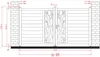Vente-unique - LABRIT II Eingangstor Metall Grau - B 4,5 cm x H 164,05 cm x L 301 cm Bild 5